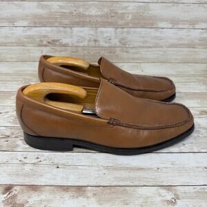 Cole Haan C05195 Brown Moc Toe Driving Slip On Loafer Casual Shoes Mens Size 10M